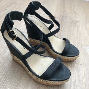 Via Spiga platform wedge espadrilles